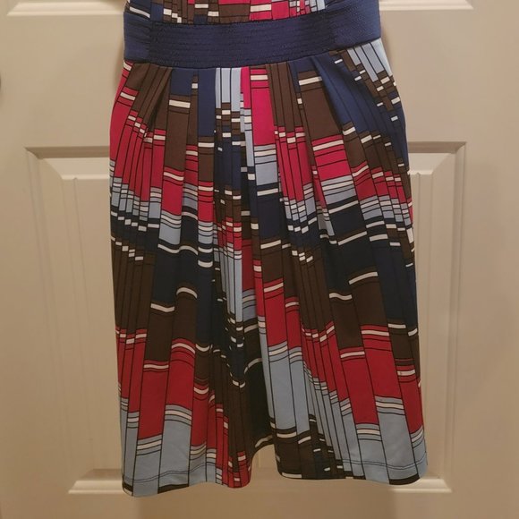 BCBG max azria multi color sleeveless dress - Picture 8 of 9